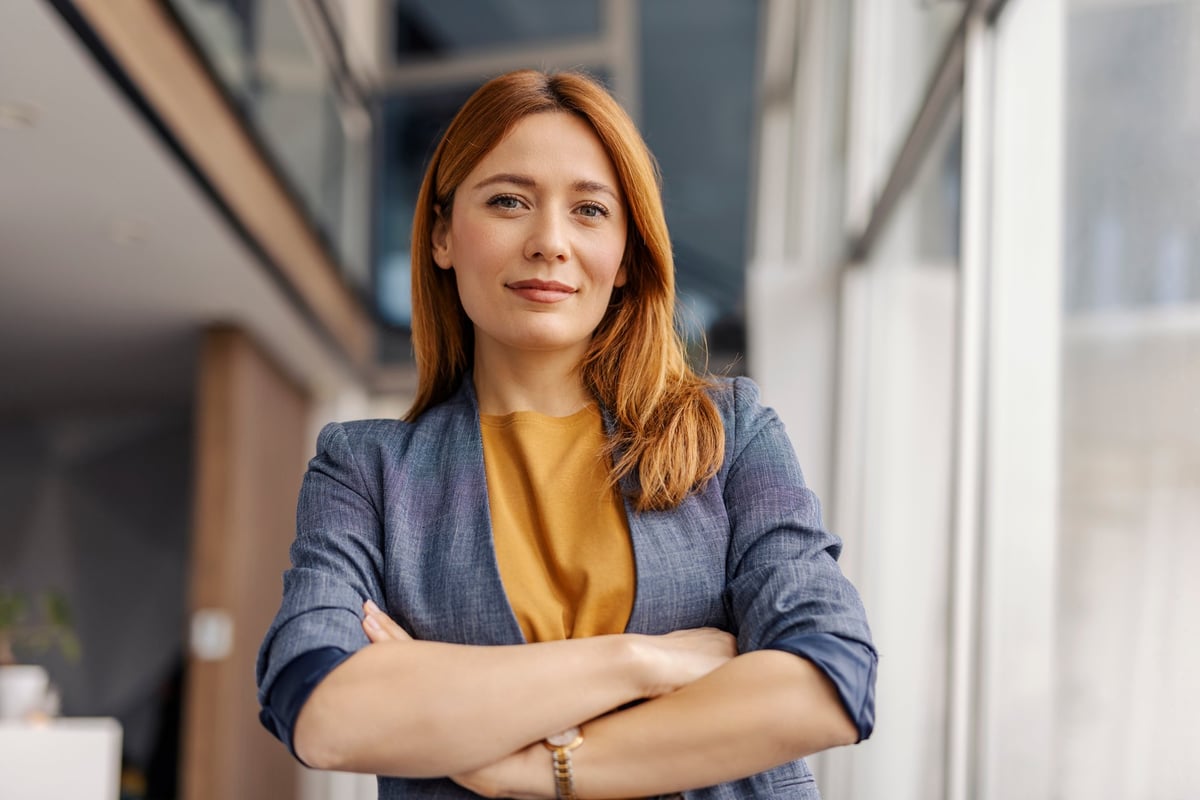 Portrait of female leader